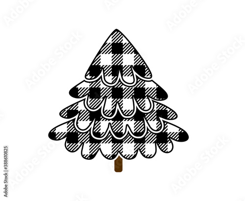 Buffalo plaid tree