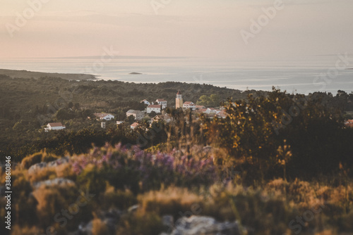 Sunset on Molat island in Croatia photo