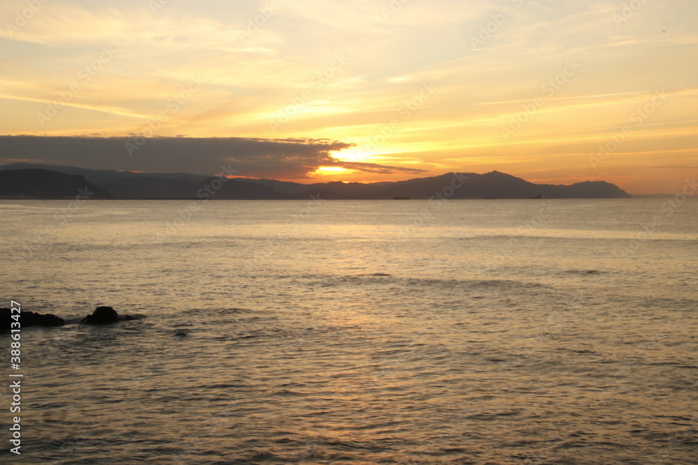 Sunset on the shore Sunset on the shore