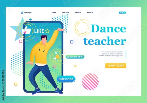 Channel about the dance of a Young guy, Tectonics, freestyle,  Landing page for dance training. Subscribe and learn to dance