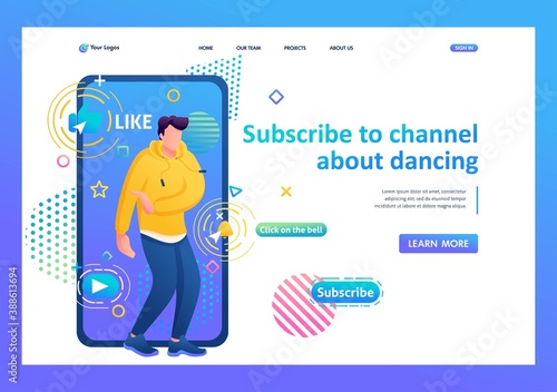 Channel about the dance of a Young guy, Tectonics, freestyle,  Landing page for dance training. Subscribe and learn