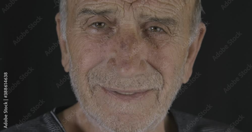 Elderly man is smiling, Positive face of old man. Grandfather is happy, old face portrait. Elderly man is smiling, Positive face of old man. Grandfather is happy, old face portrait.