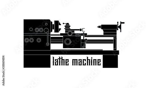 Lathe machine for professional processing of metal and wood