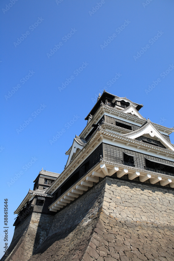 熊本城の天守閣