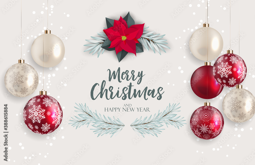Holiday New Year and Merry Christmas Background. Vector Illustration Holiday New Year and Merry Christmas Background. Vector Illustration