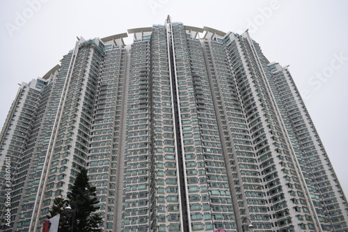 apartments in huge building
