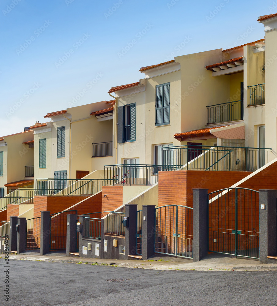 Modern apartment residential buildings Madeira