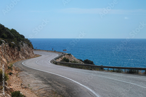 Sticker road to the sea