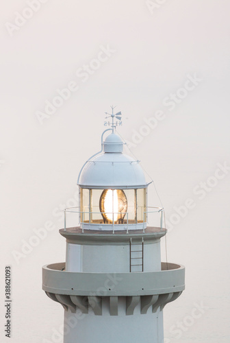 Lighthouse of the Mount Igeldo, San Sebastian or Donostia, Gipuzkoa, Basque Country, Spain, Europe photo