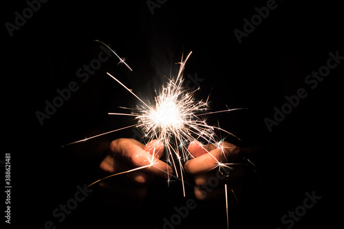 Two Christmas sparkler lights are gathered together. It is time for some extra festivity.