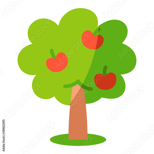 Isolated apple tree icon - Vector illustration design