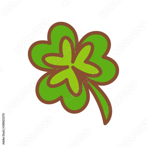 Isolated lucky clover icon - Vector illustration design