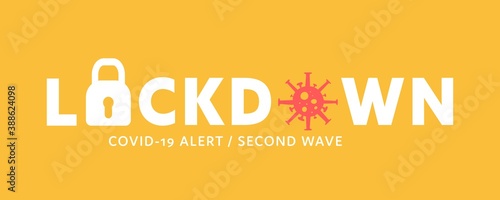 Biology and science. Lockdown. Coronavirus or Covid-19 alert. Global alert. Pandemic.