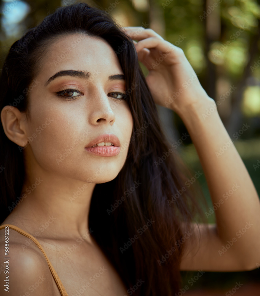 Fototapeta premium mujer plano cerrado sensual