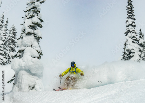 A powder skier