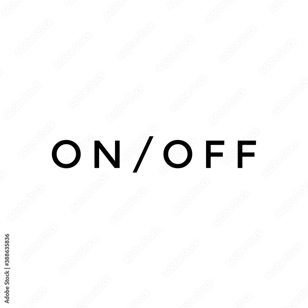 ''On/Off'' Symbol / Lettering / Sign / Switch Button Design ''On/Off'' Symbol / Lettering / Sign / Switch Button Design