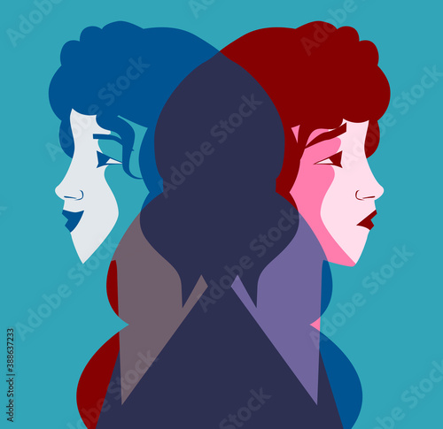 dissociative identity bipolar disorder women heads