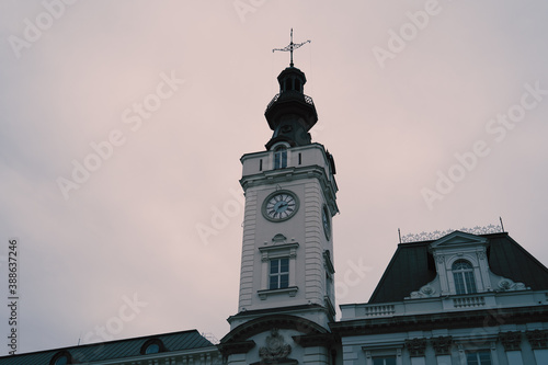 church tower with clock