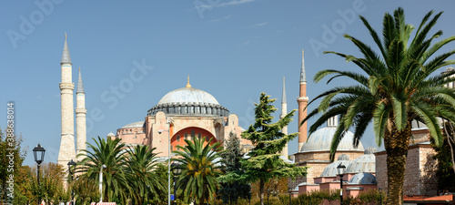 Hagia Sophia Grand Mosque. Sultanahmet neighbourhood, City of Istanbul, Turkey. photo
