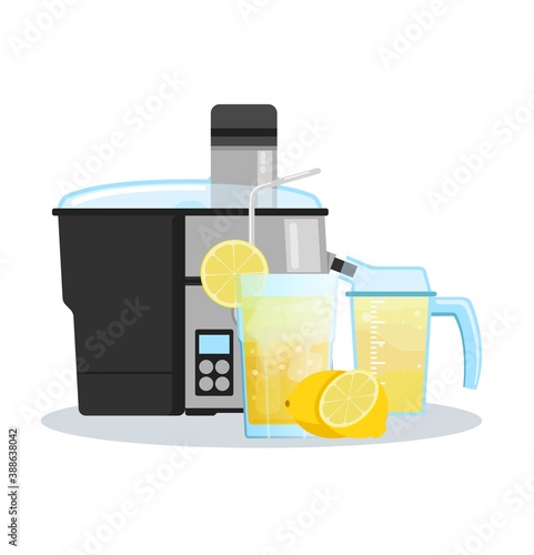 Juicer or blender for making juices and fruit cocktails