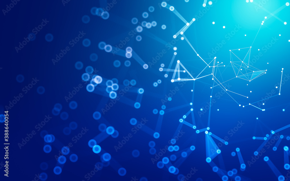 Abstract background. Molecules technology with polygonal shapes, connecting dots and lines. Connection structure. Big data visualization. Abstract background. Molecules technology with polygonal shapes, connecting dots and lines. Connection structure. Big data visualization.