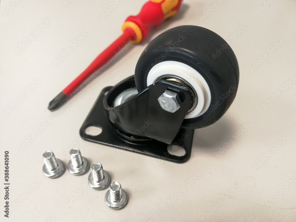 Plastic and rubber wheel for furniture Plastic and rubber wheel for furniture