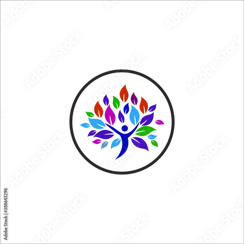 logo tree icon vector templet