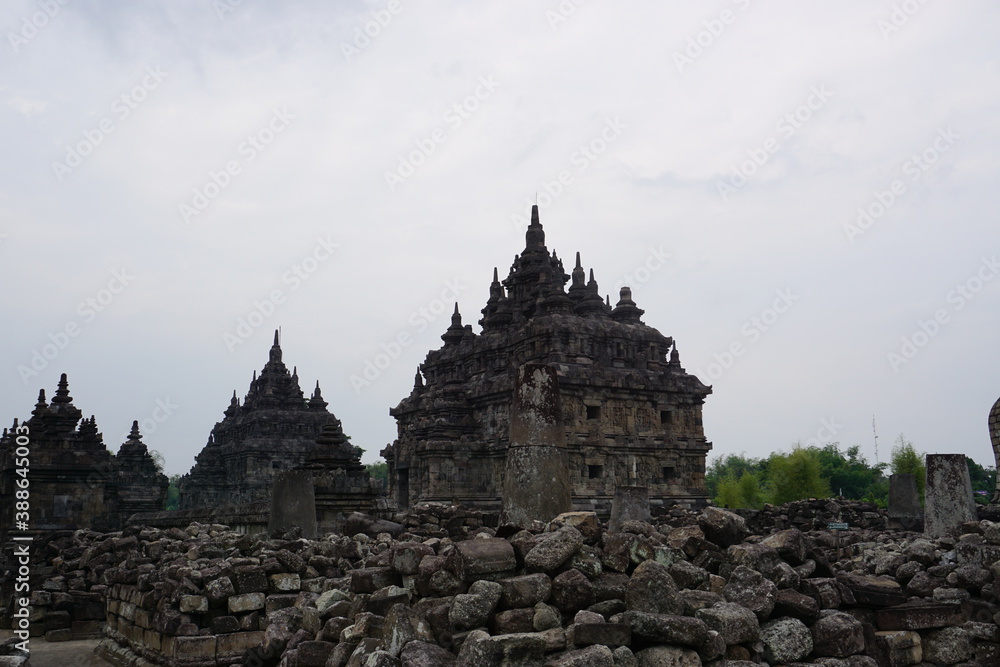 Yogyakarta, 19 October 2020; Plaosan Temple, is a Buddhist temple located in Bugisan Village, Prambanan, Indonesia. Yogyakarta, 19 October 2020; Plaosan Temple, is a Buddhist temple located in Bugisan Village, Prambanan, Indonesia.