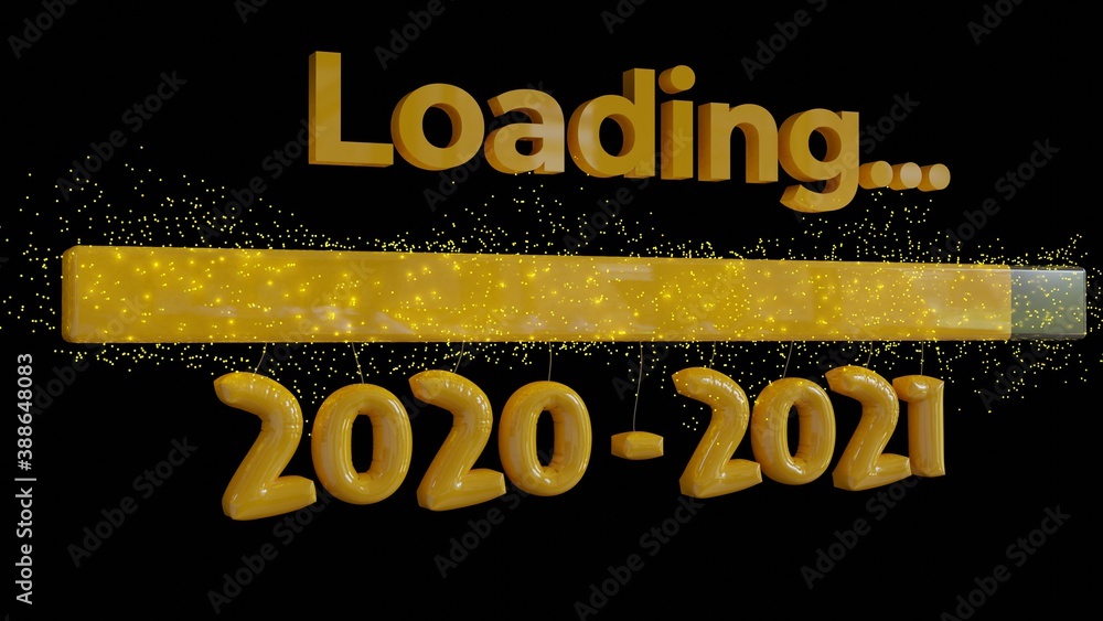 Fototapeta premium Loading 2020-2021