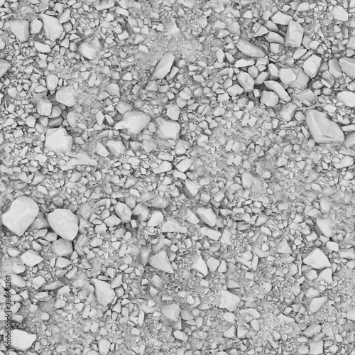 8K rock ground roughness texture, height map or specular for Imperfection map for 3d materials, Black and white texture