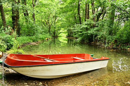 An old fishing boat
