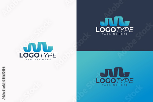 pulse logo icon vector isolated