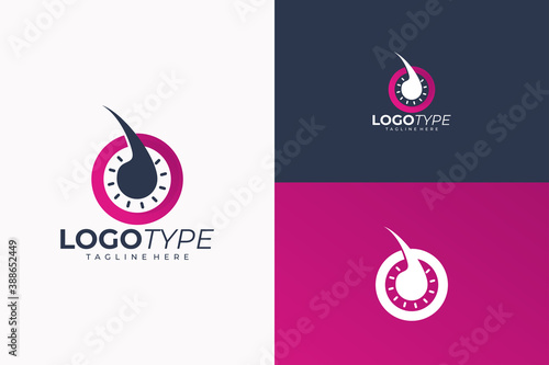 hair nutrition logo icon vector isolated