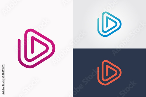 television logo icon vector isolated