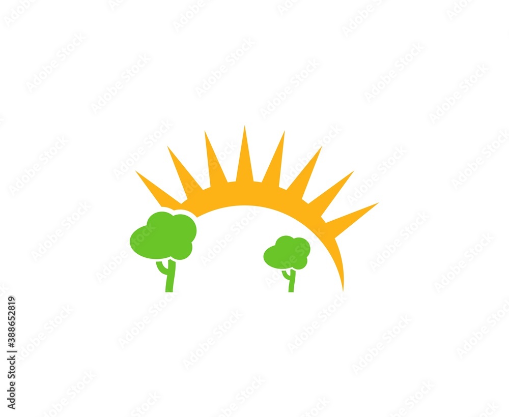 Obraz premium Sun logo 