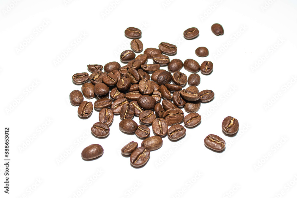 Naklejka premium Coffee on white background