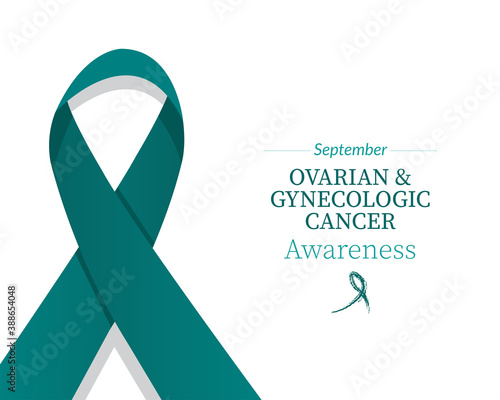 Ovarian & gynecological cancer awareness - teal ribbon color