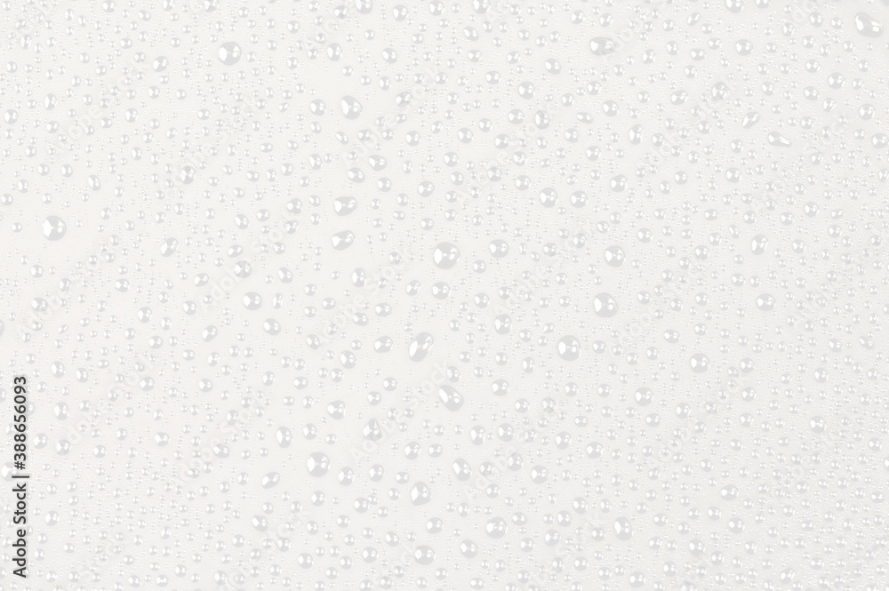 Shiny water droplets texture on white background Shiny water droplets texture on white background