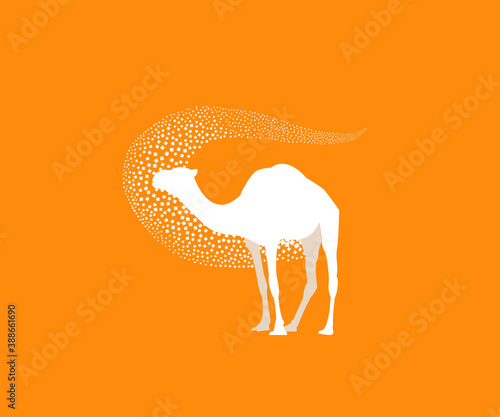 camel dromedaries - silhouette