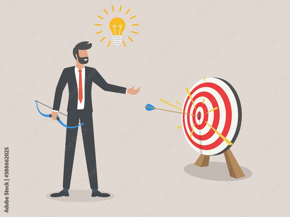 Employees show the achievement of company targets, Business concept growth to success, Creative ideas, Reach the target. Employees show the achievement of company targets, Business concept growth to success, Creative ideas, Reach the target.