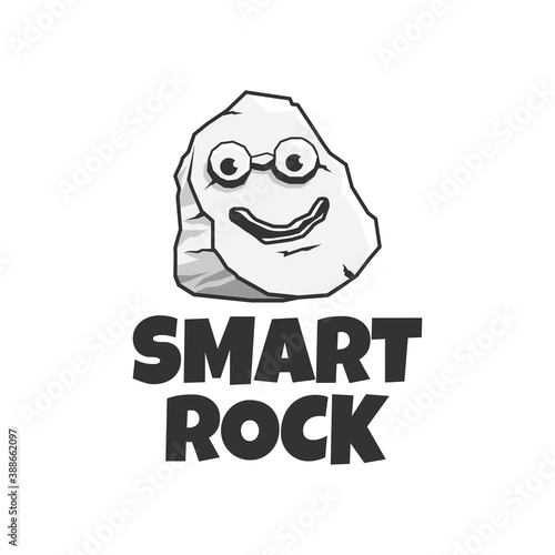 smart rock logo. geek rock. 