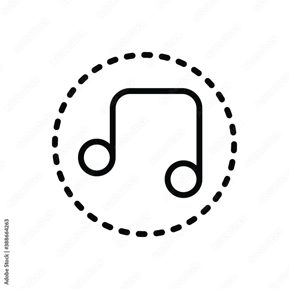 Black line icon for tone Black line icon for tone