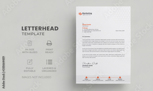 Modern Letterhead Template | Creative Letterhead Design