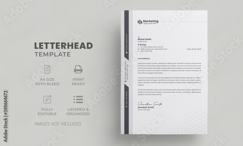 Simple Professional Letterhead Template | Modern Creative Letterhead Design