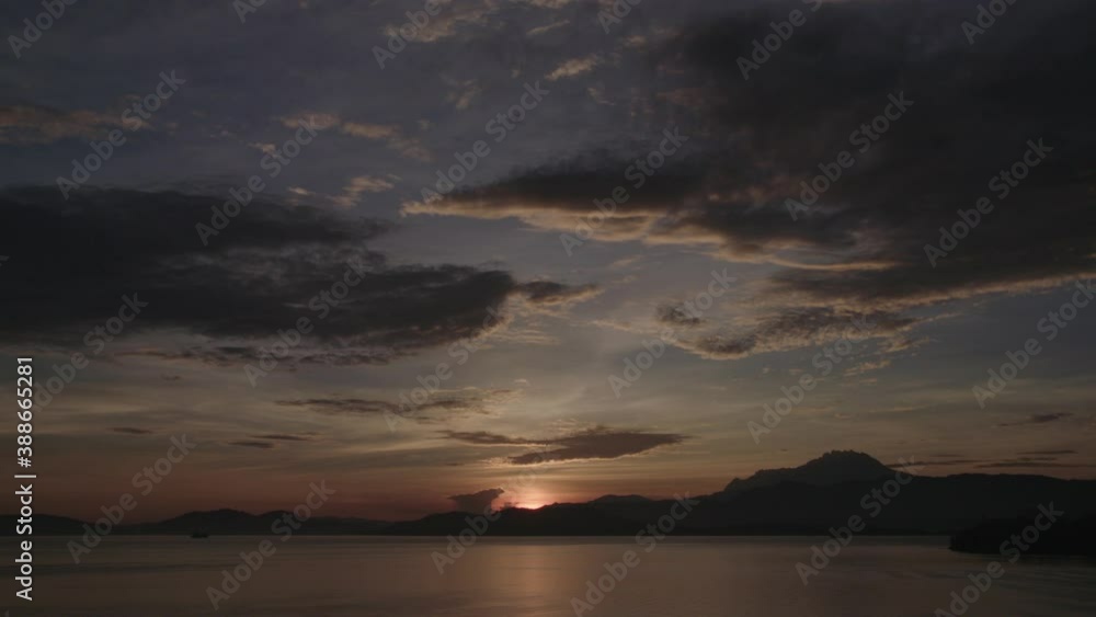 Time Lapse sunrise by the sea with beautiful cloud Time Lapse sunrise by the sea with beautiful cloud