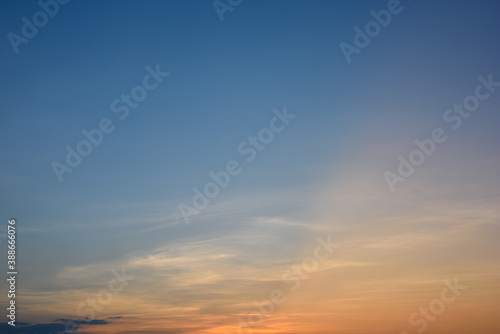 Beautiful clouds and sunset sky background