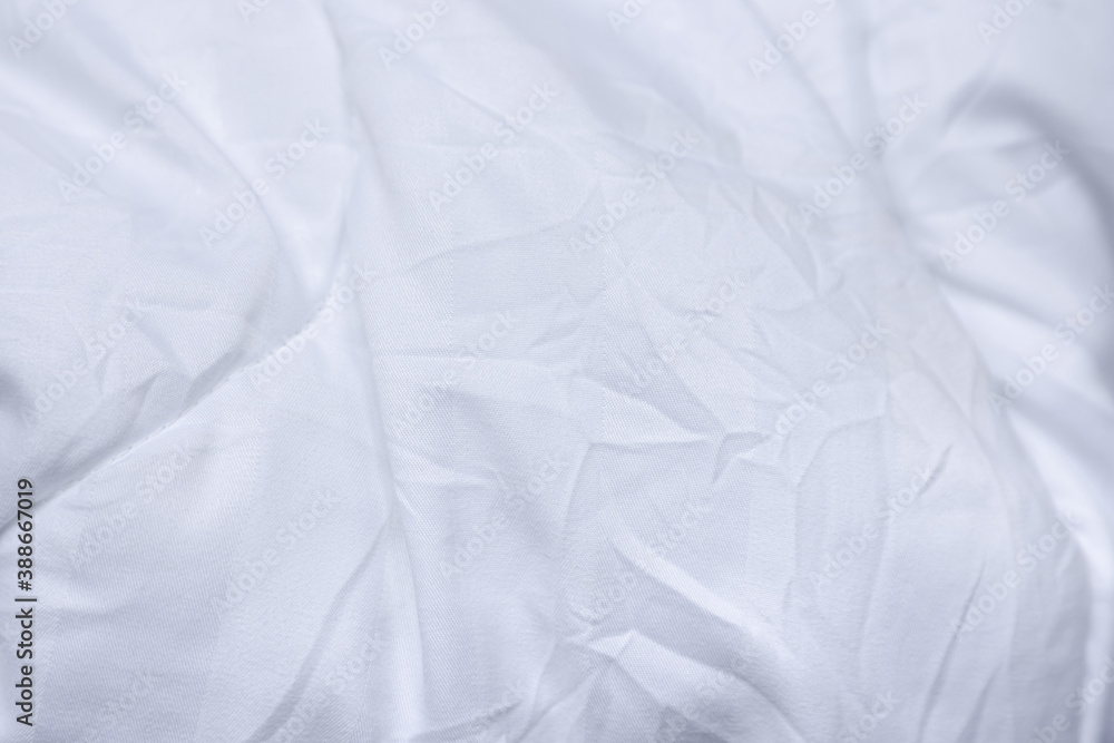 White color abstract Texture of white fabric background and have copy space for text.