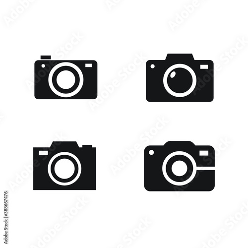 Photography camera icon vector pack