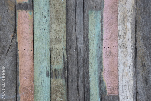 Old pastel plank in vertical line. Soft focus.