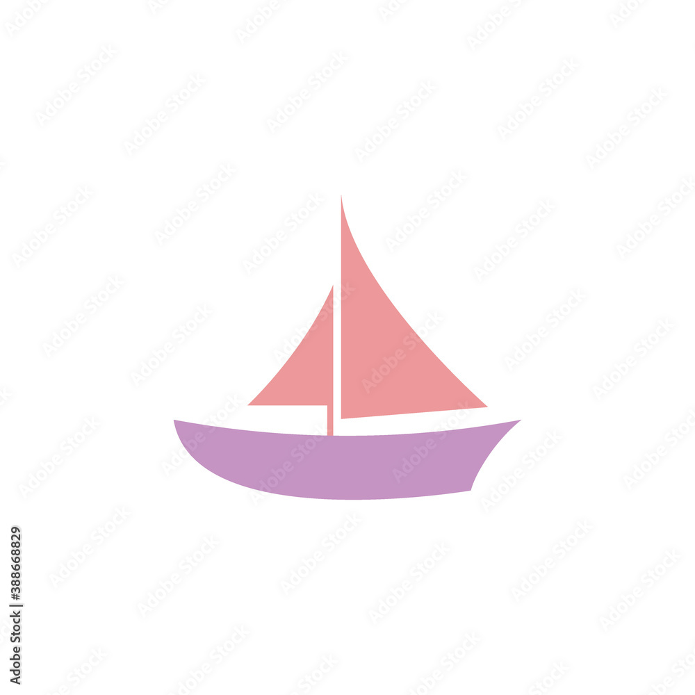 Boat Clipart Vector Design Isolated